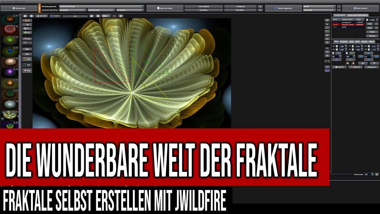 Die wunderbare Welt der Fraktale - Fraktale selbst erstellen mit JWildfire