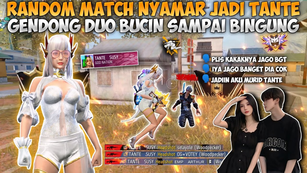 RANDOM MATCH NYAMAR JADI TANTE-TANTE!! DUO BUCIN INI SAMPAI BINGUNG LIAT CEWE JAGO!!