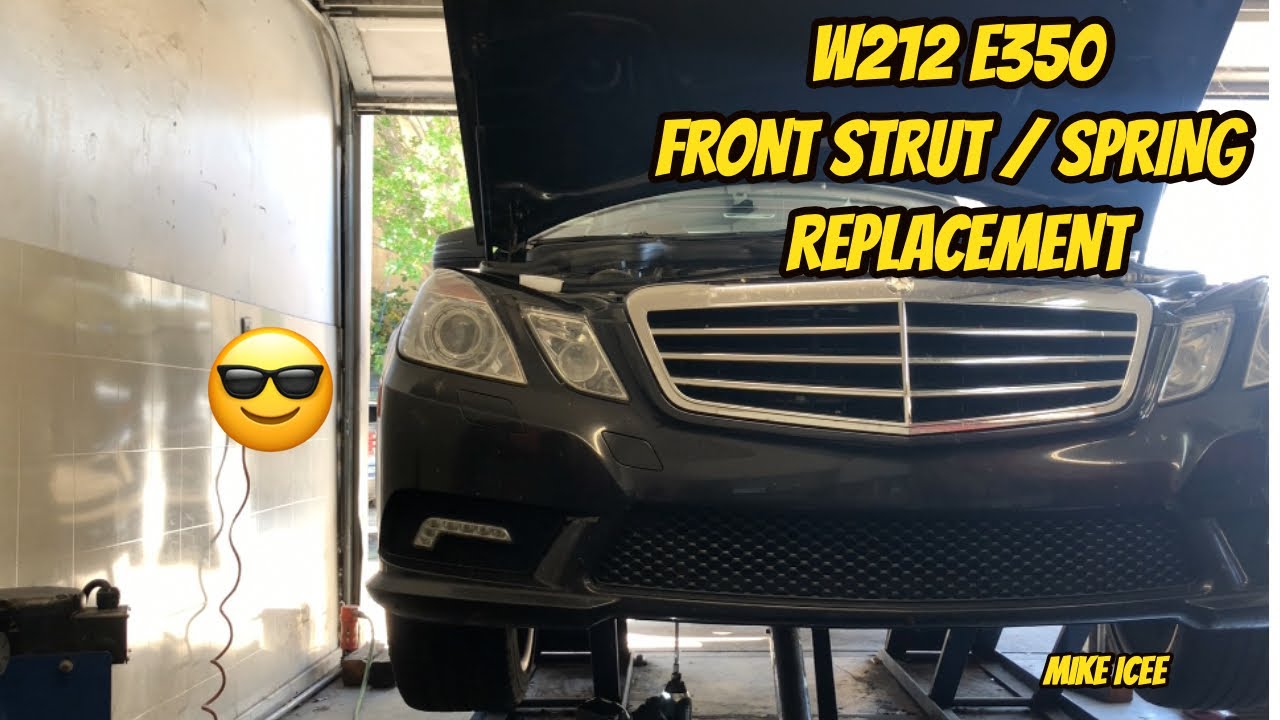 Замена передних амортизаторов Mercedes e350 со стойками Bilstein ШАГ за ШАГОМ своими руками для E...