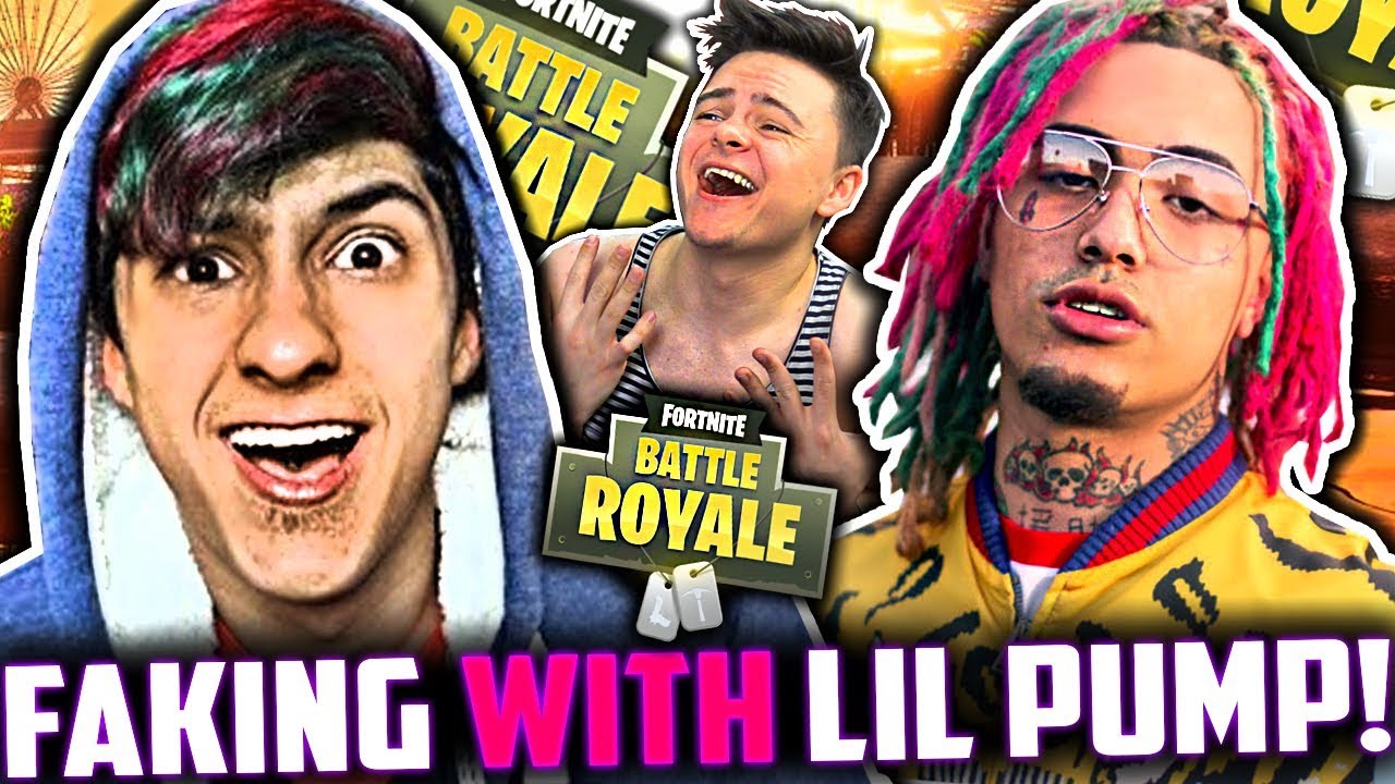 KID FAKES FORTNITE WITH LIL PUMP