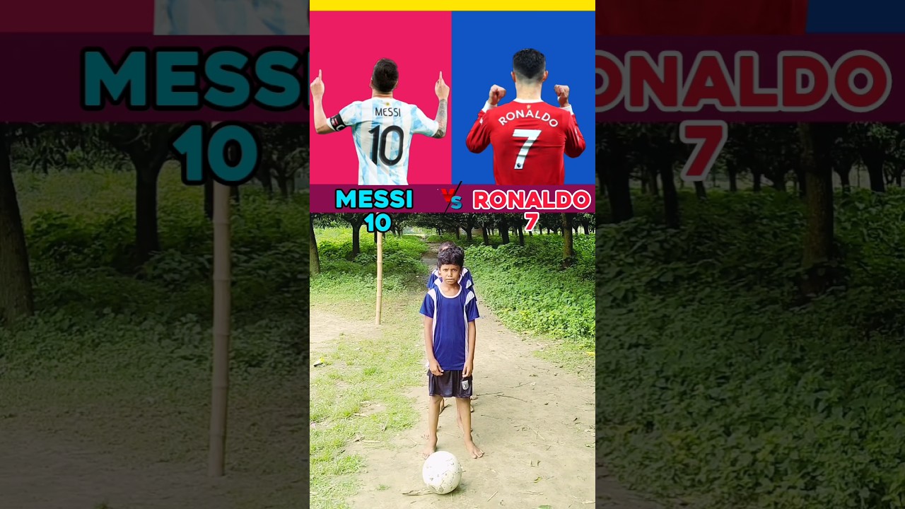 Ronaldo vs Messi 10 vs 7 #shorts #viral #football #ronaldo #messi #neymar #mbappe #trending #youtube
