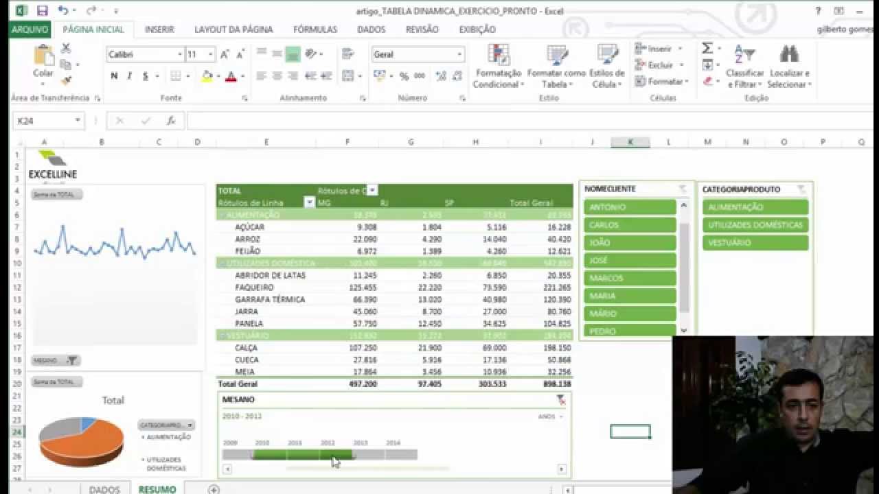 Excel: Segmentação de Dados