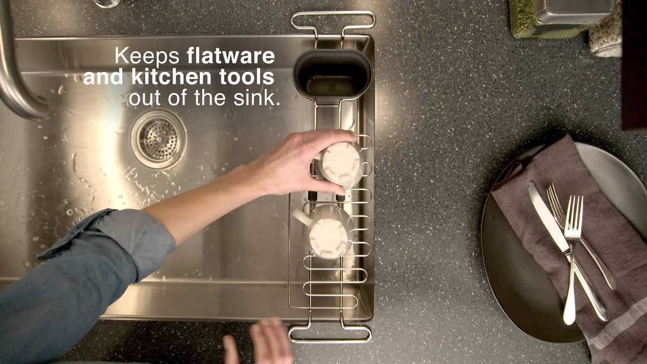 Declutter & Organize with a Utility Kitchen Sink Rack from KOHLER&reg;