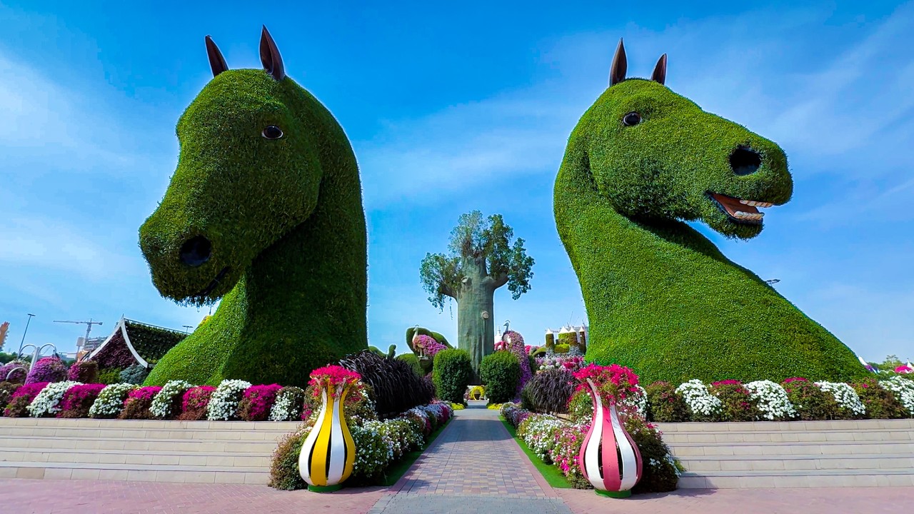 Dubai Miracle Garden | World's Largest Natural Flower Garden (4K Tour & Vlog)