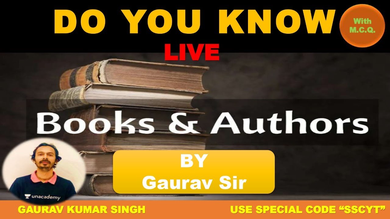 Books & Authors | SSC CGL & CHSL 2020 | Unacademy SSC Exams | Gaurav Kumar Singh