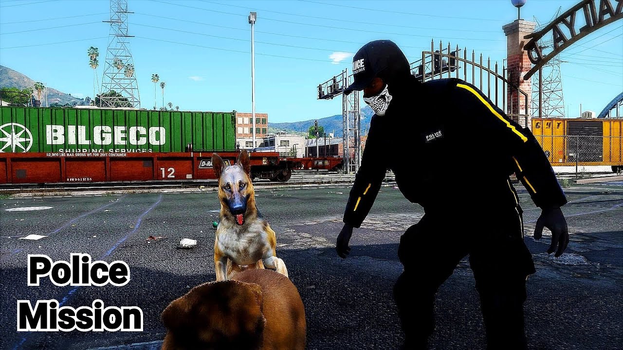 Миссия GTA 5 (Remastered) - Полицейский Франклин и его немецкая овчарка !!!