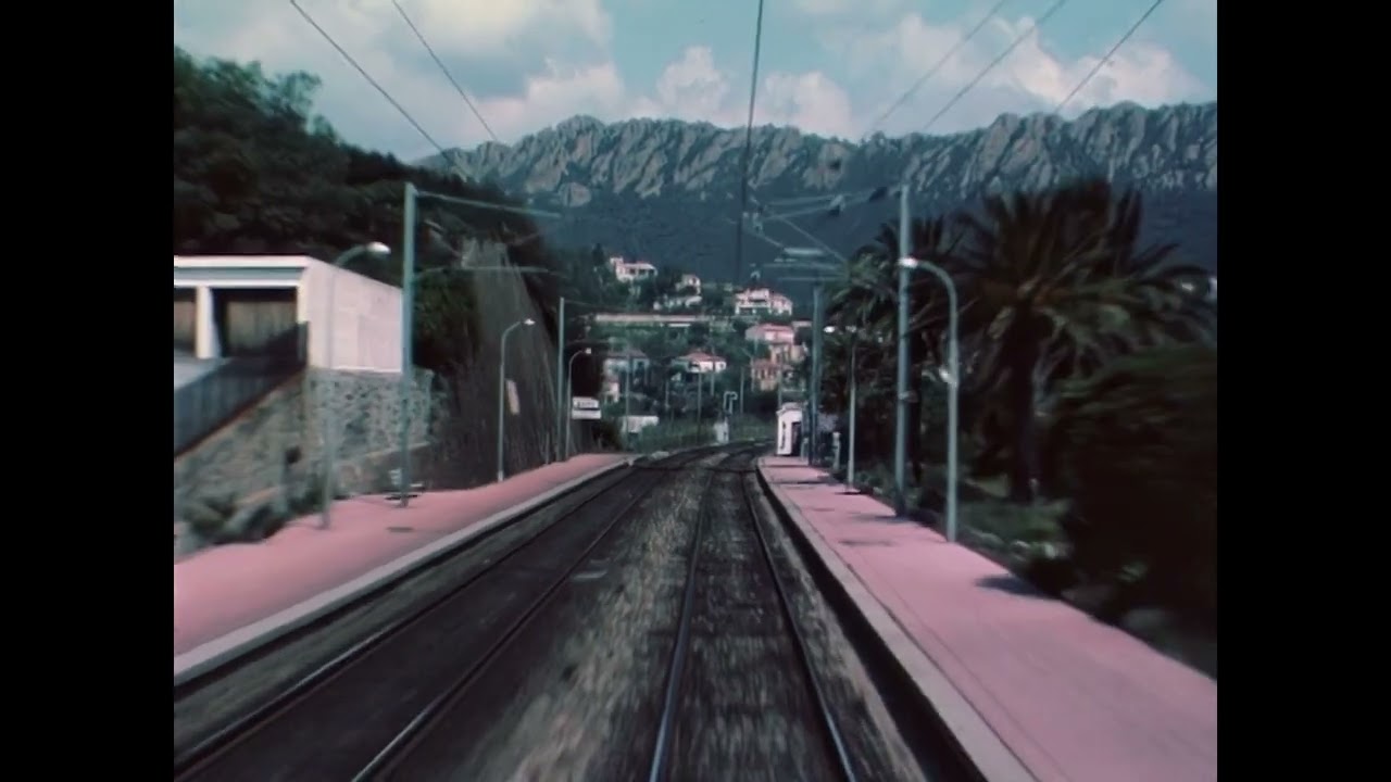 Voie ferrée entre NICE MARSEILLE (1980)