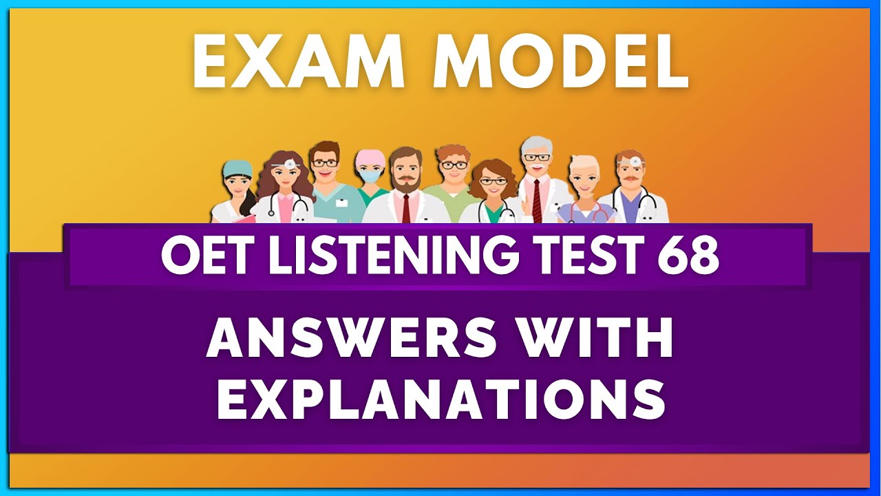 OET LISTENING TEST - 68 | MIHIRAA
