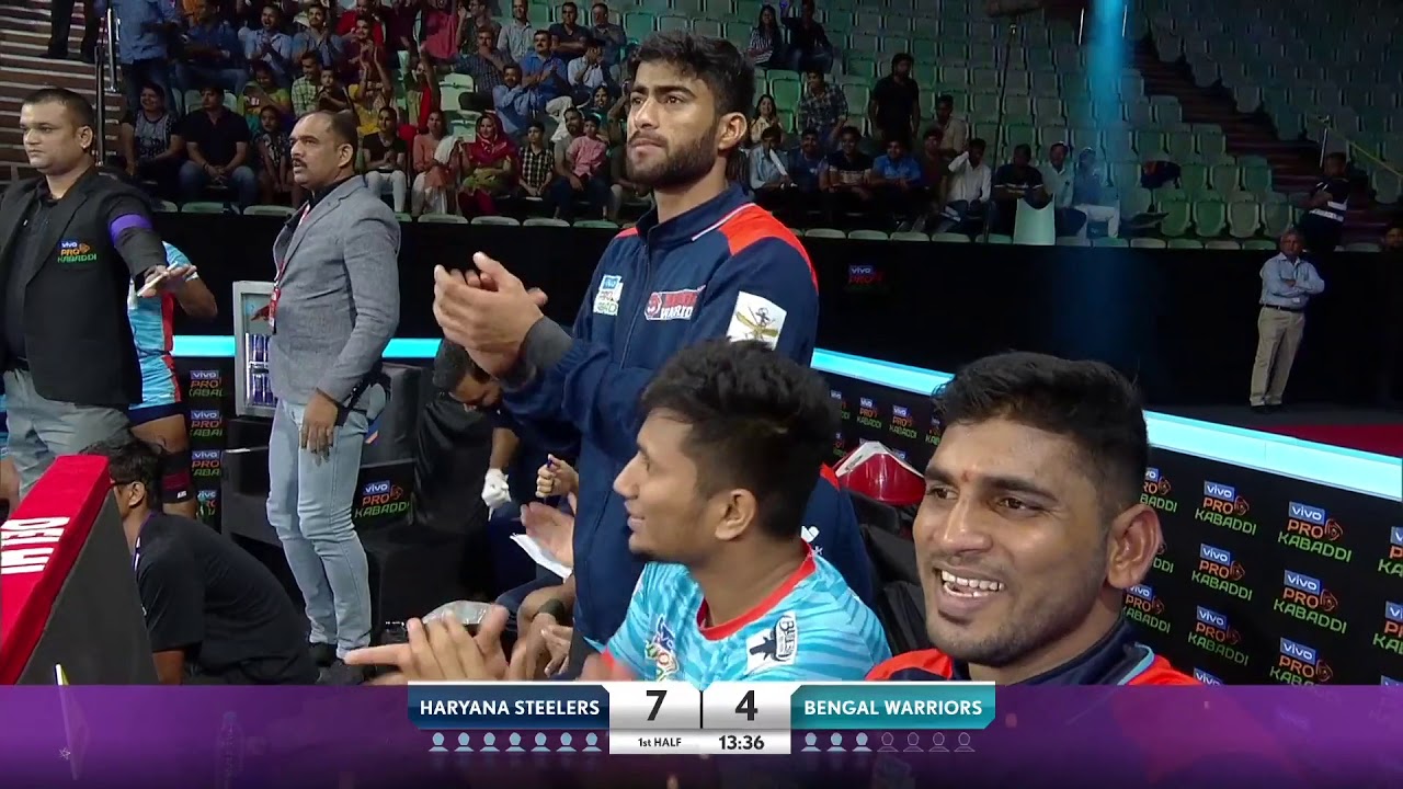 K  Prapanjan's Super Raid vs Haryana Steelers