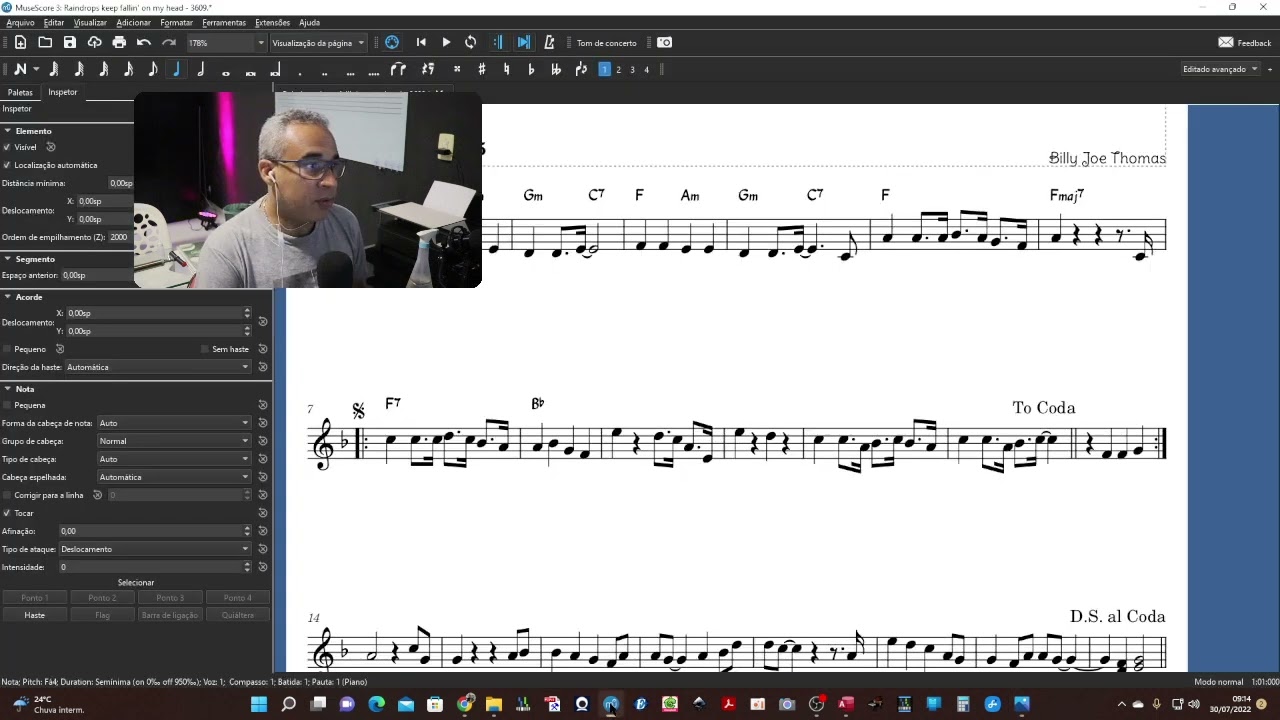 👨‍🏫 Dica do Professor - Como escrever colcheia pontuada e semicolcheia rápido e fácil no Musescore