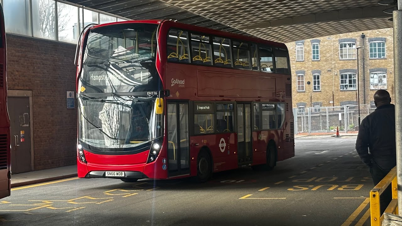 Journey on Route 1 to Canada Water| Go-Ahead London EH116 SN66 WOB