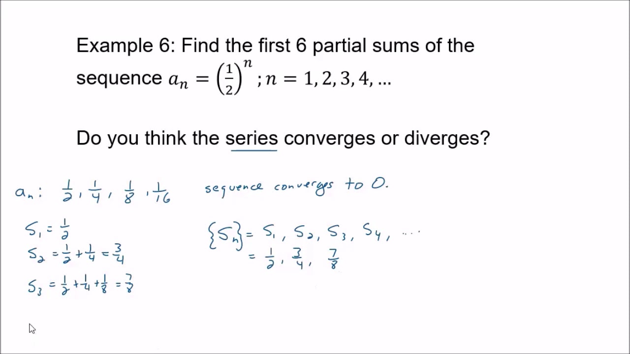Infinite Series and Partial Sums