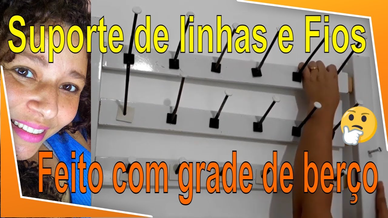 Suporte para linhas e fios/Feito com grade de berço padrão americano/Faça você mesma/eu fiz sozinha