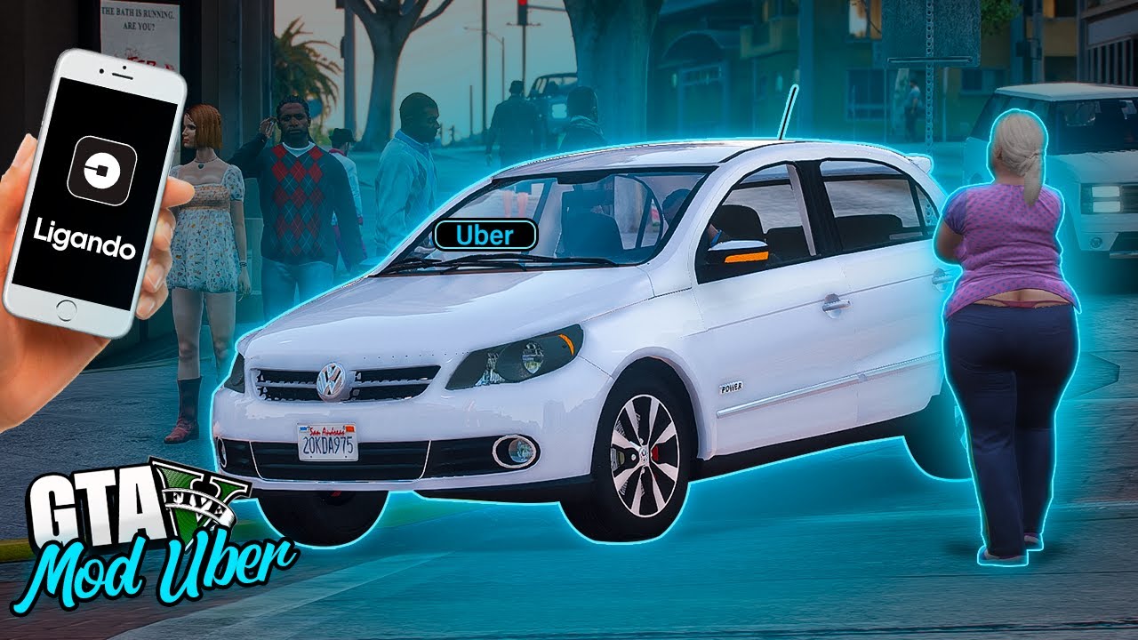 GTA V : Como instalar MOD UBER no GTA 5 - UberX, Confort, Black e Taxi