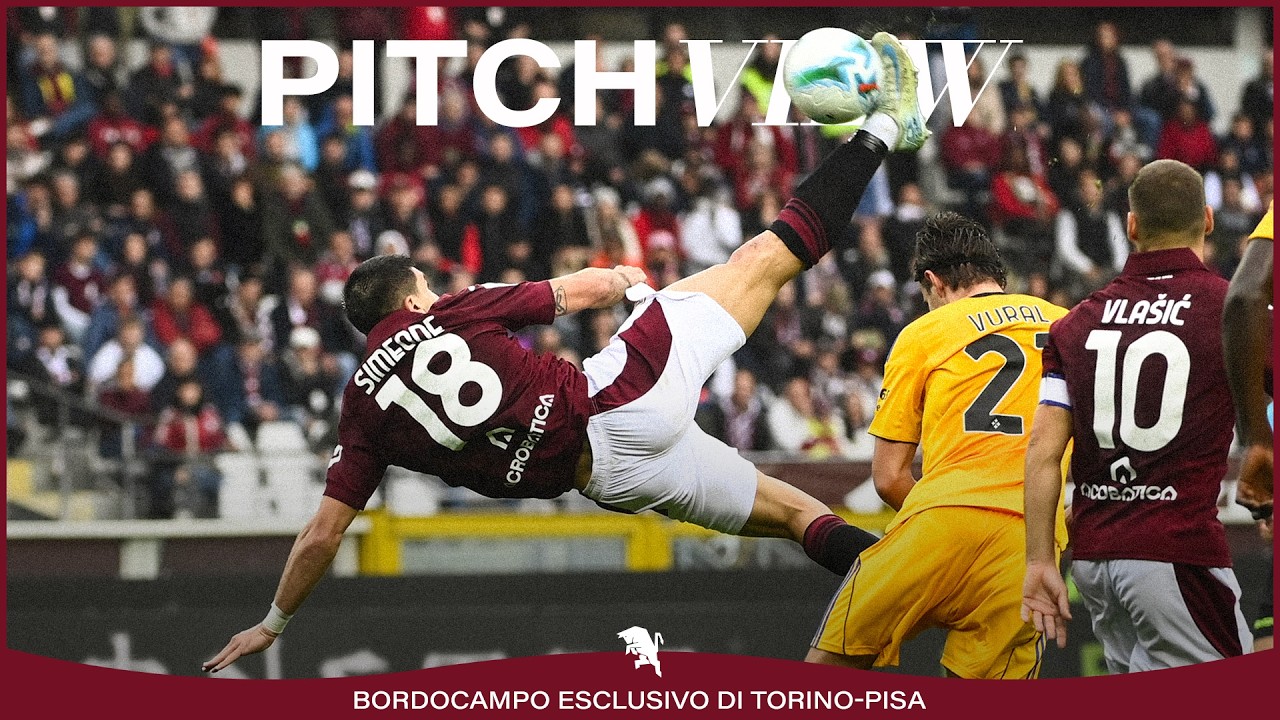 MONTAGNE RUSSE GRANATA 🎢 | TORINO-PISA 2-2 | PITCHVIEW 🎥 | SERIE A ENILIVE 2025/26