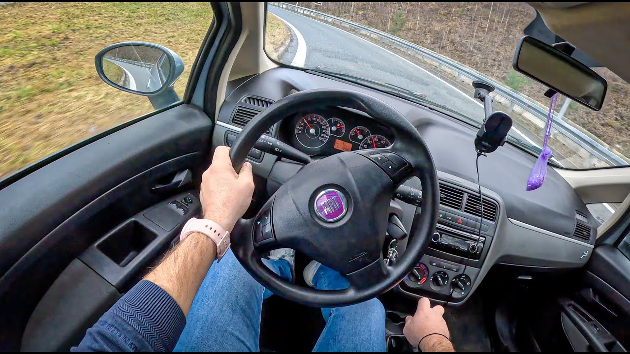 2008 Fiat Grande Punto [1.3 16V MULTIJET 75HP] | POV Test Drive #1513 Joe Black