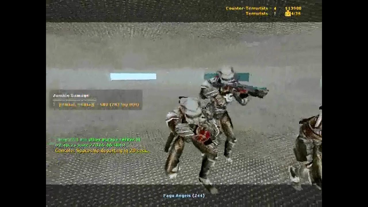 Counter Strike Source gameplay video with the Zombie Escape mod