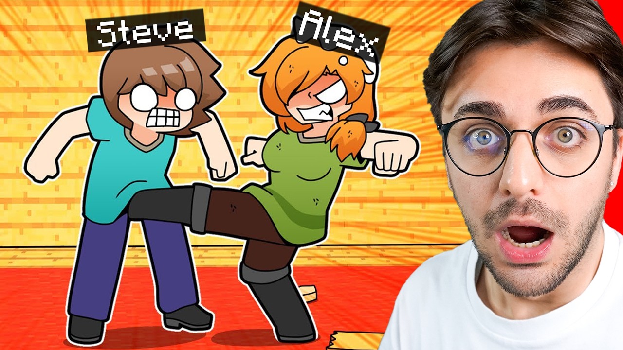 EN İYİ MİNECRAFT ANİMELERİNİ İZLEDİM (Alex Steve Aşkı)
