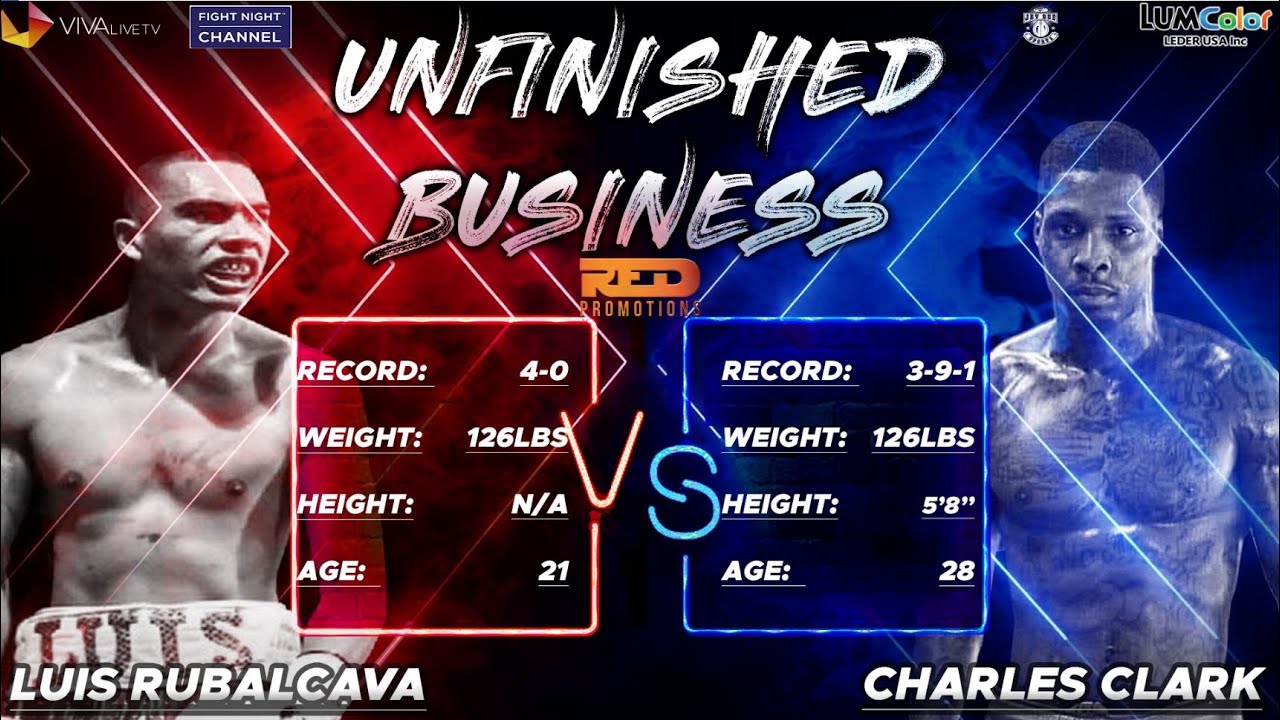 Luis Rubalcava vs Charles Clark  FULL FIGHT | #RedPromotions #UnfinishedBusiness #Boxing