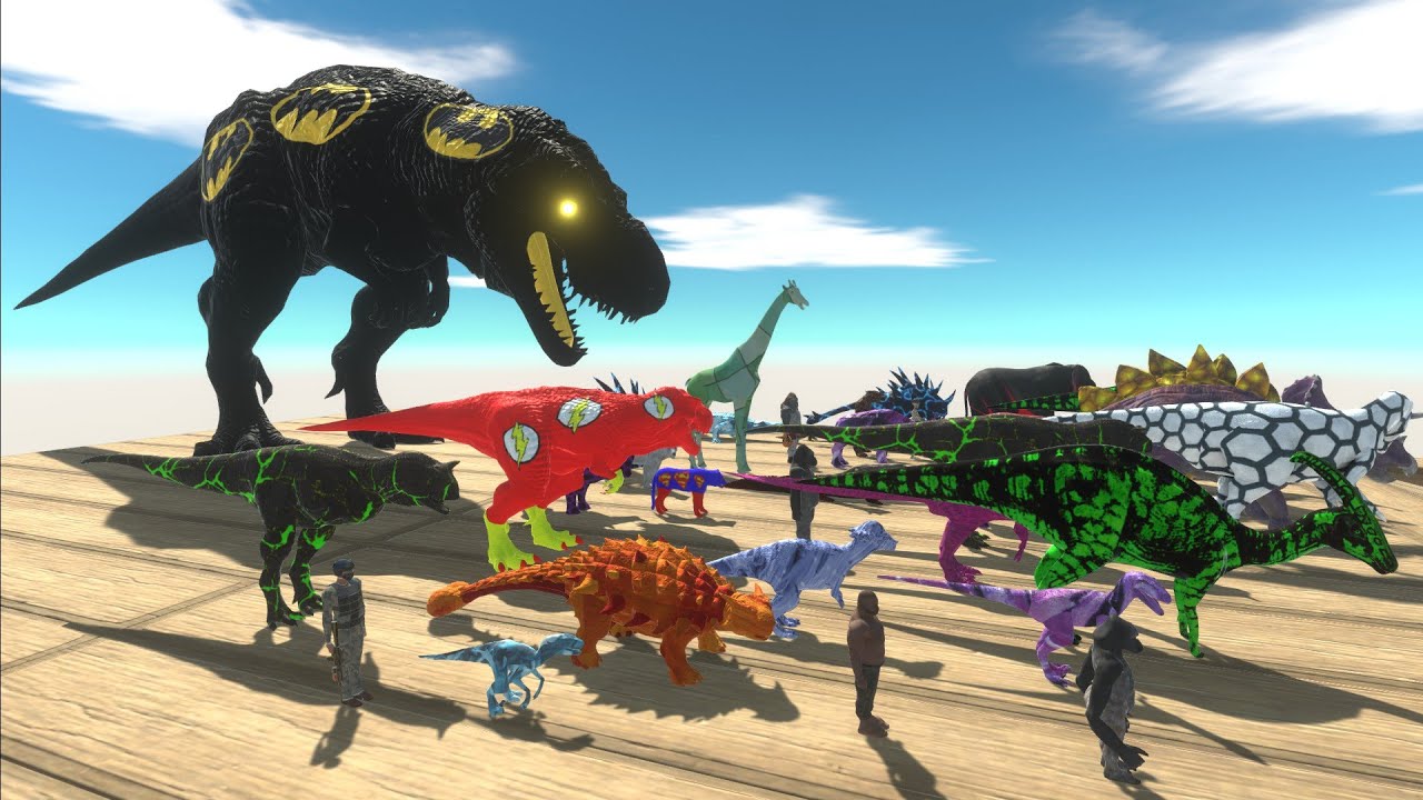 Escape from BATMAN T REX - Escape from Monster - Animal Revolt Battle Simulator
