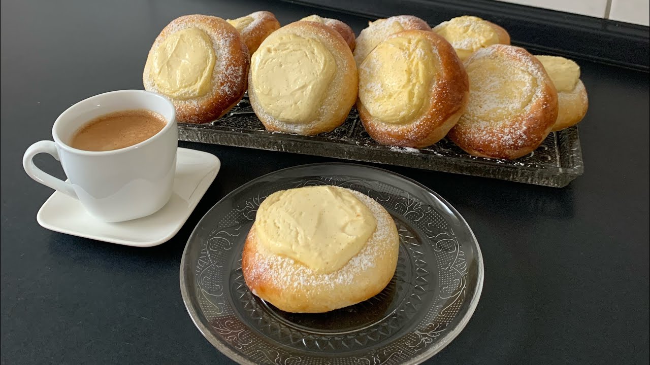 Pudding Stück/ Quark teile / Hefeteig mit Pudding/ Backen / lecker backen / Simona Brill