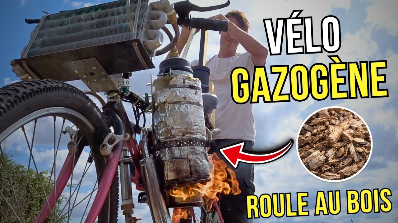 Rouler au bois avec un vélo à gazogène