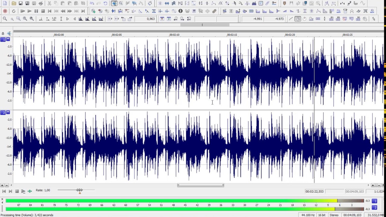 masterização final no sound forge