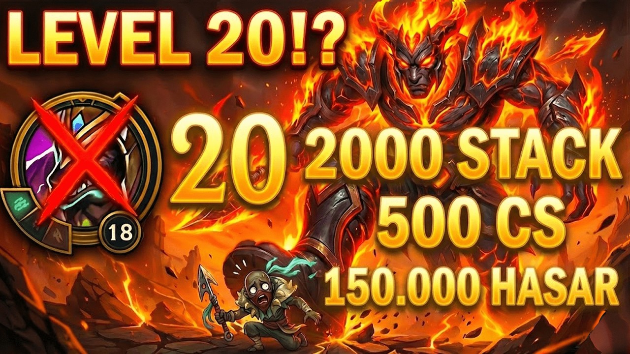 DÜNYA 1.Sİ NASUS ÇILDIRDI: 20 LEVEL OLUP 2000 STACK YAPTIM! (%100 KRİTİK TEK ATIYOR)
