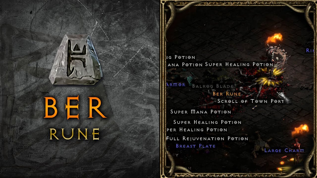 Diablo 2: Resurrected - Ber Rune Drop