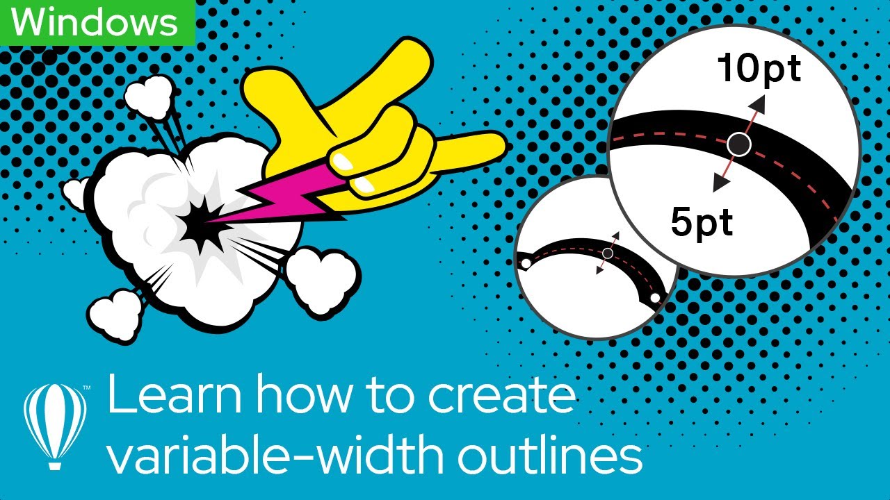 Learn how to create variable-width outlines | Windows