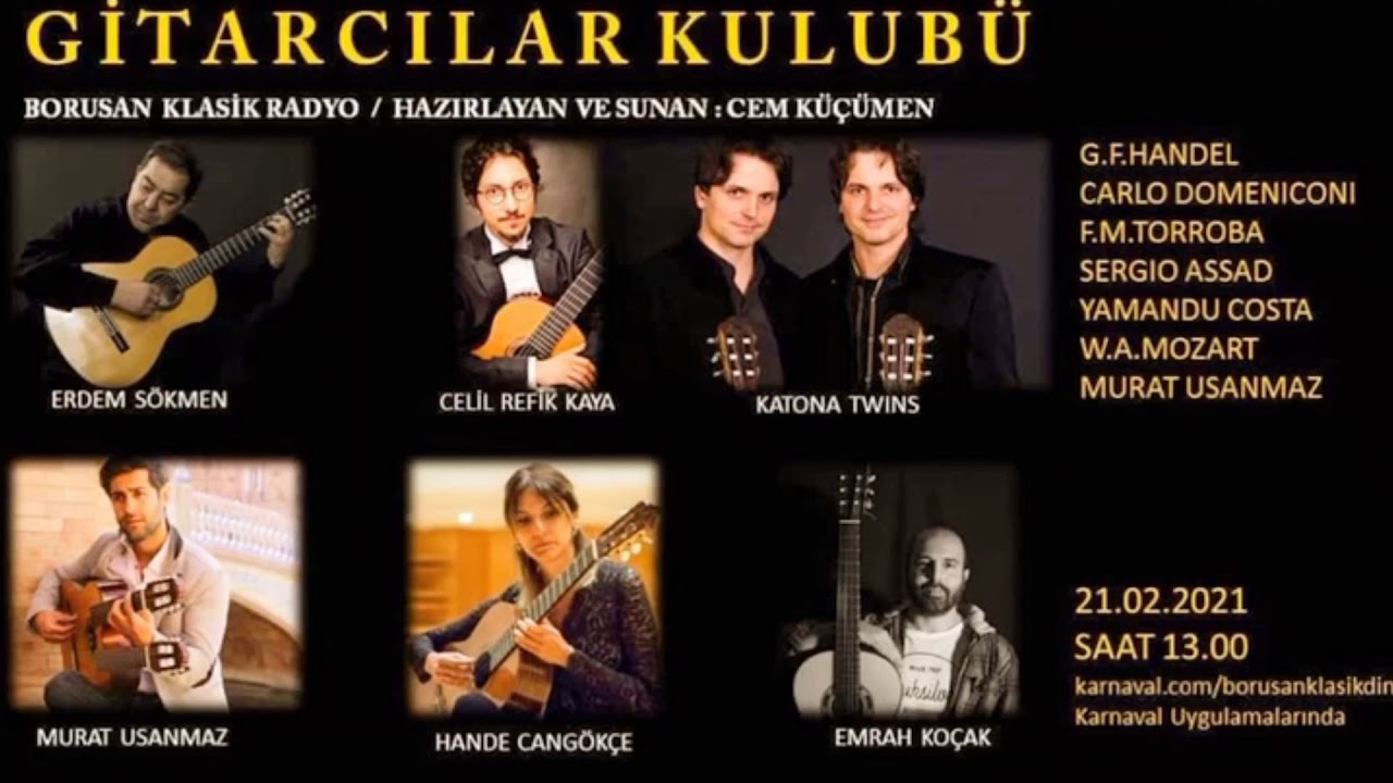 Gitarcılar Kulubu Cem K&uuml;&ccedil;&uuml;men, Hande Cang&ouml;k&ccedil;e, Borusan Klasik Radyo