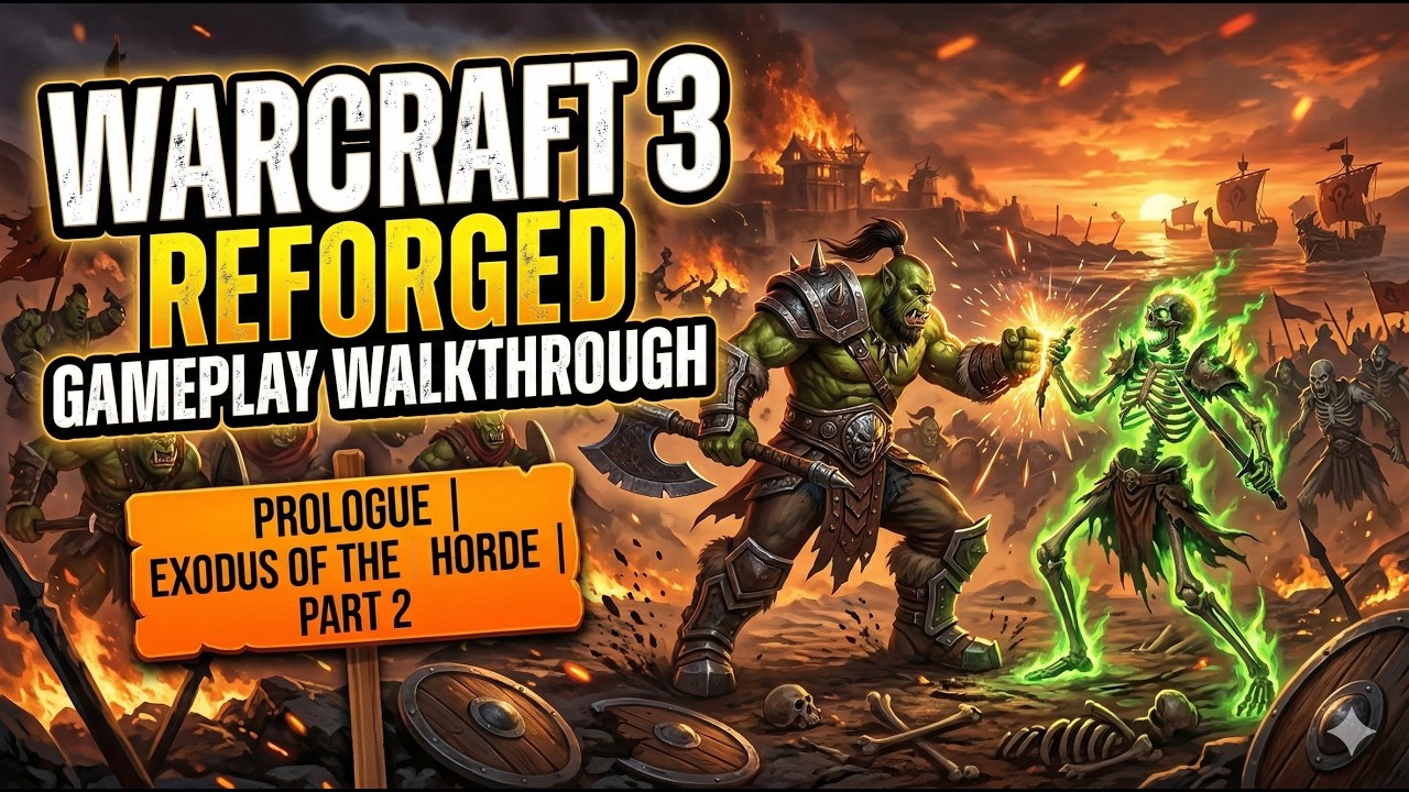 Warcraft 3 Reforged Gameplay Walkthrough   Prologue   Exodus of the Horde   Part 2 1440p 60fps