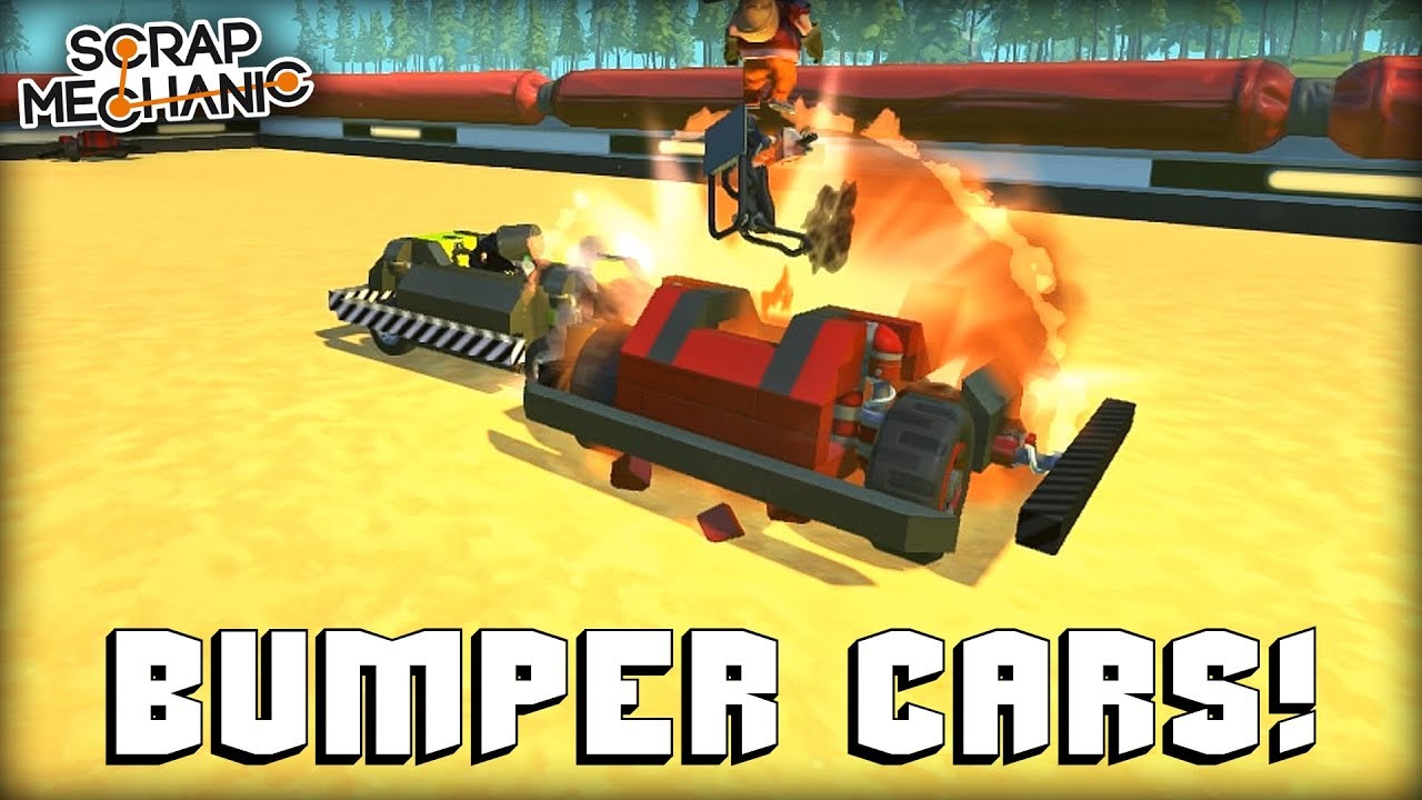 Explosive Bumper Cars Should be in Every Amusement Park! (Scrap Mechanic Multiplayer Monday)