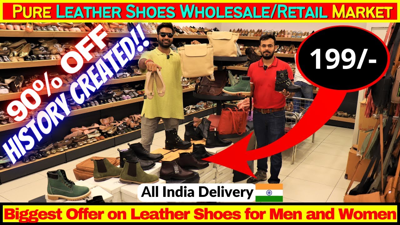 OP Deal!! Original Leather Shoes in 199 | Jaipur Leather Shoes Wholesale Market