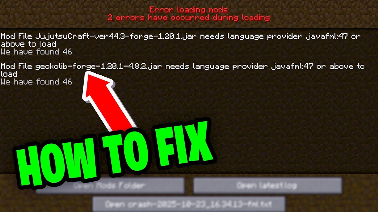 Как исправить ошибку JavaFML &laquo;Mod File Needs Language Provider&raquo;! &mdash; Учебное пособие