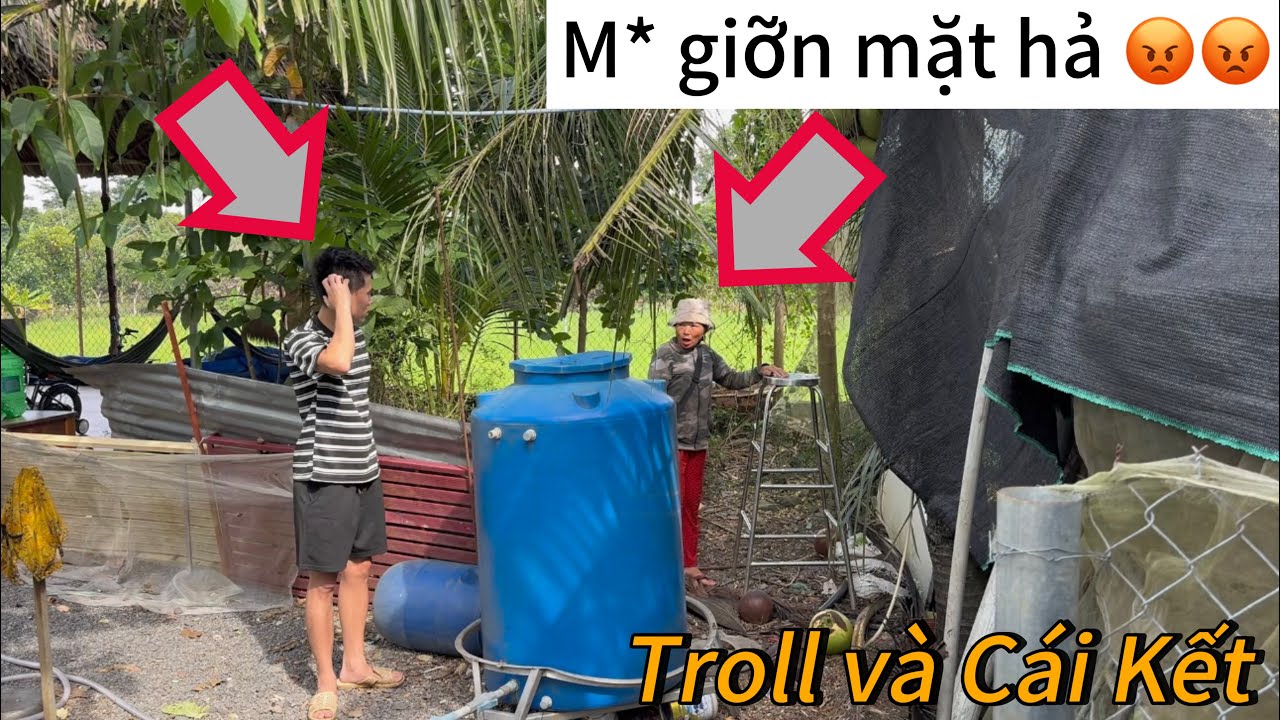 Troll Dì 2 và Phúc Lỏ -Thuận Gòm dùng chiêu ném đá giấu tay 