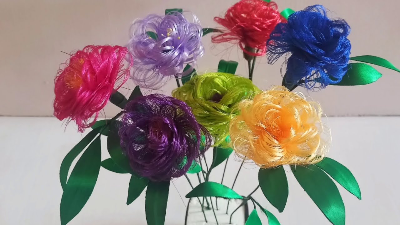 satin ribbon | ribbon | satin | satin ribbon flowers | ribbon flowers | ribbon crafts | ribbon roses