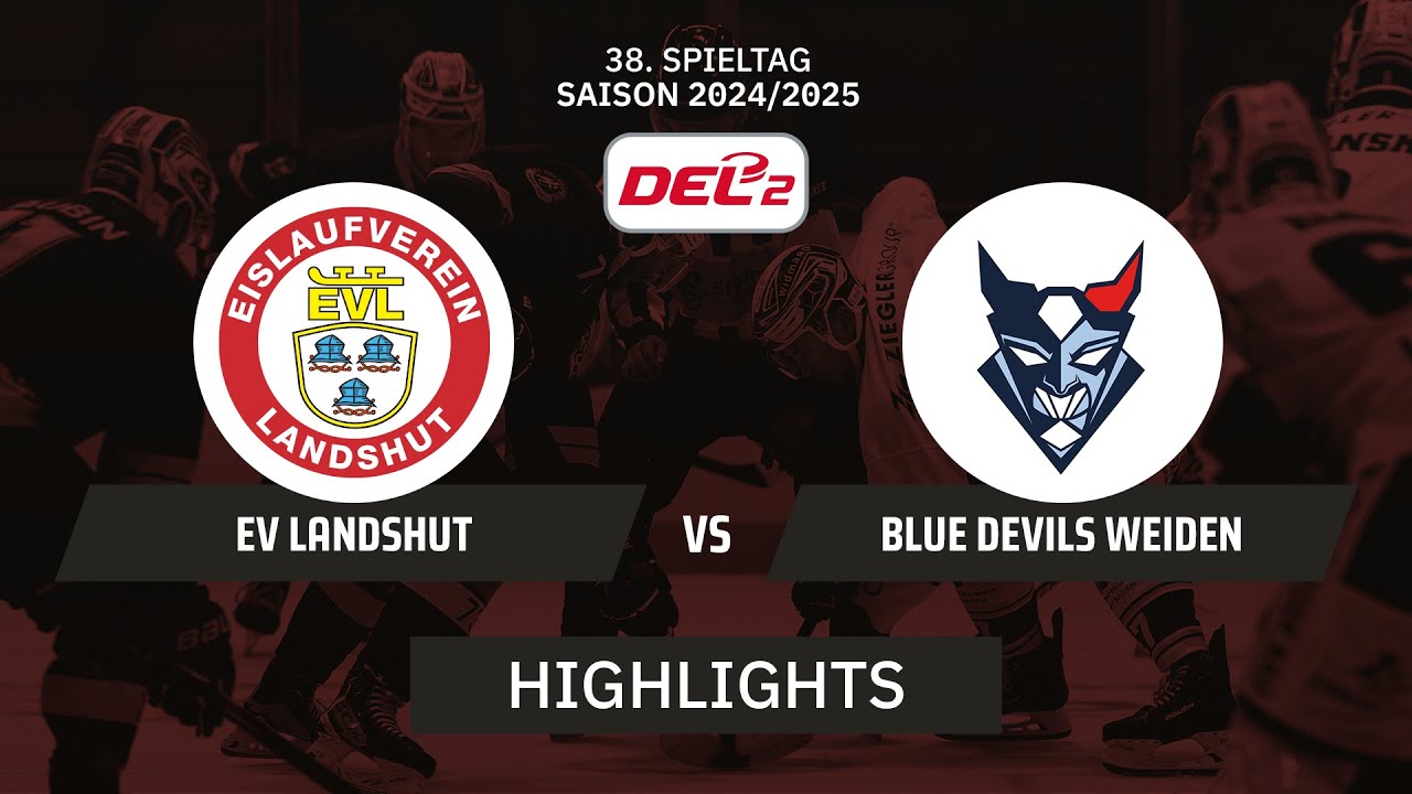 DEL2: EV Landshut vs. Blue Devils Weiden I Highlights - 38. Spieltag | SDTV Eishockey