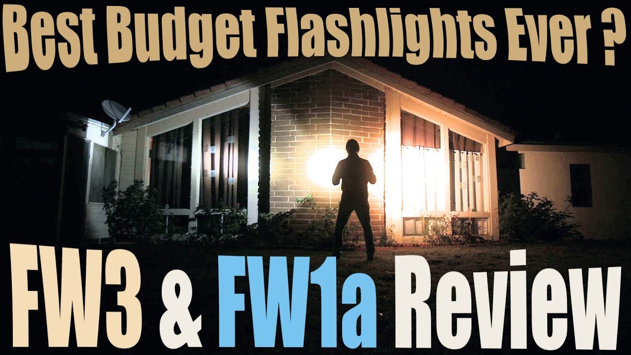Best Budget Flashlights Ever? BLF and TLF FW3A & FW1a Review and Comparison