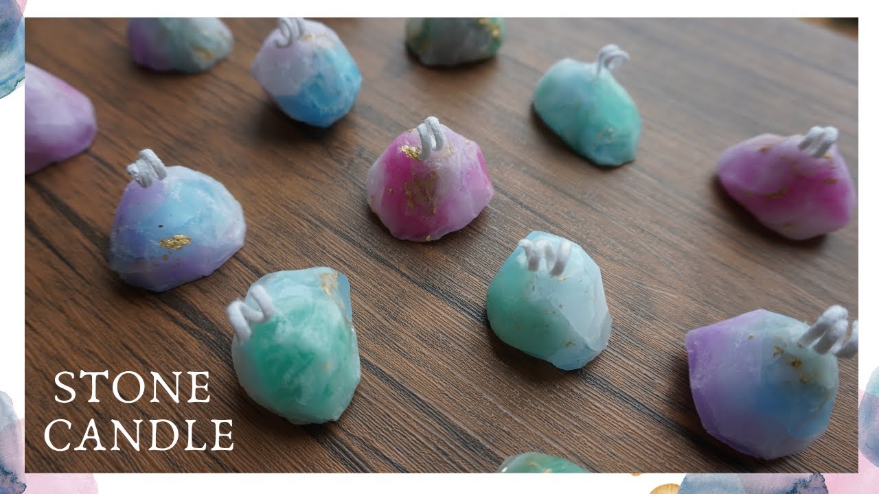 🕯【DIY】鉱石のキャンドル作り。How to make a stone candle/DIY/handmade