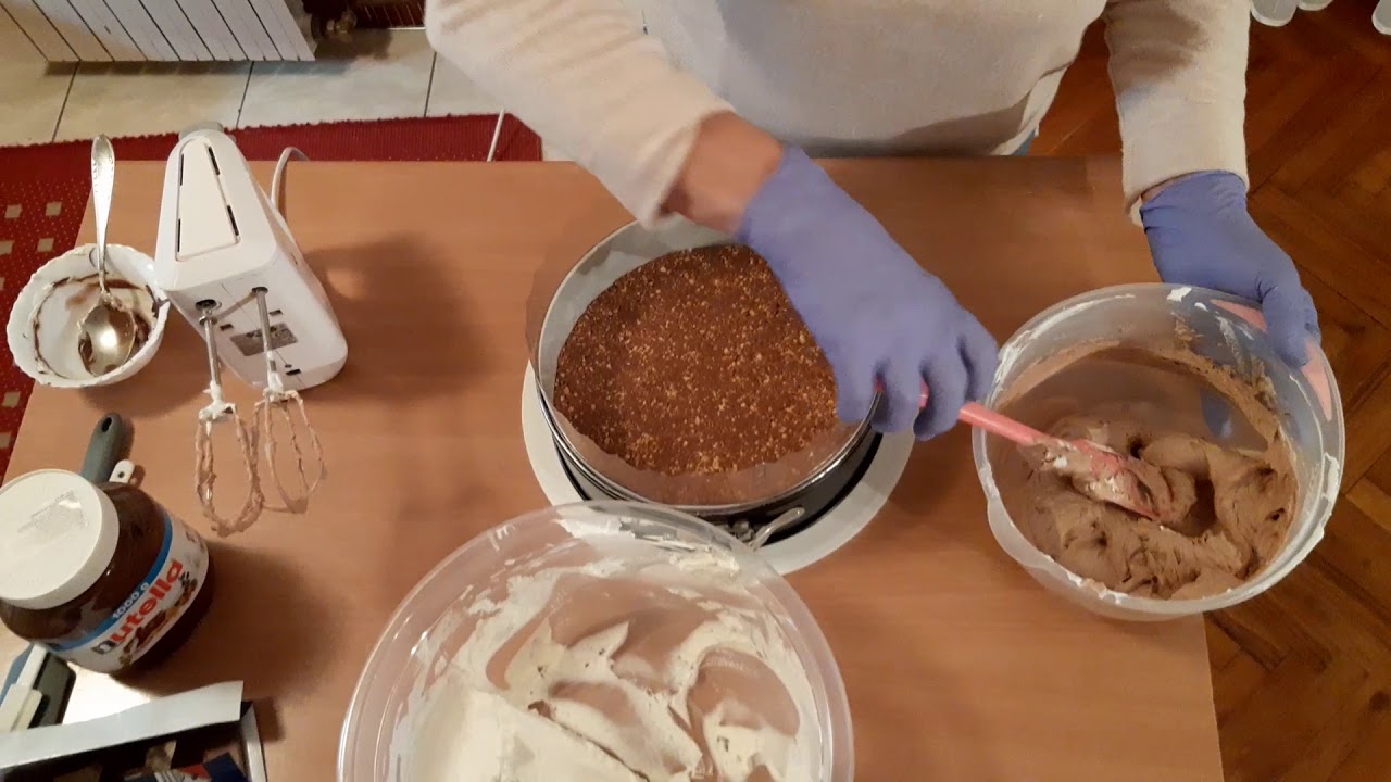 Nutella cheesecake - bez pečenja (no bake)