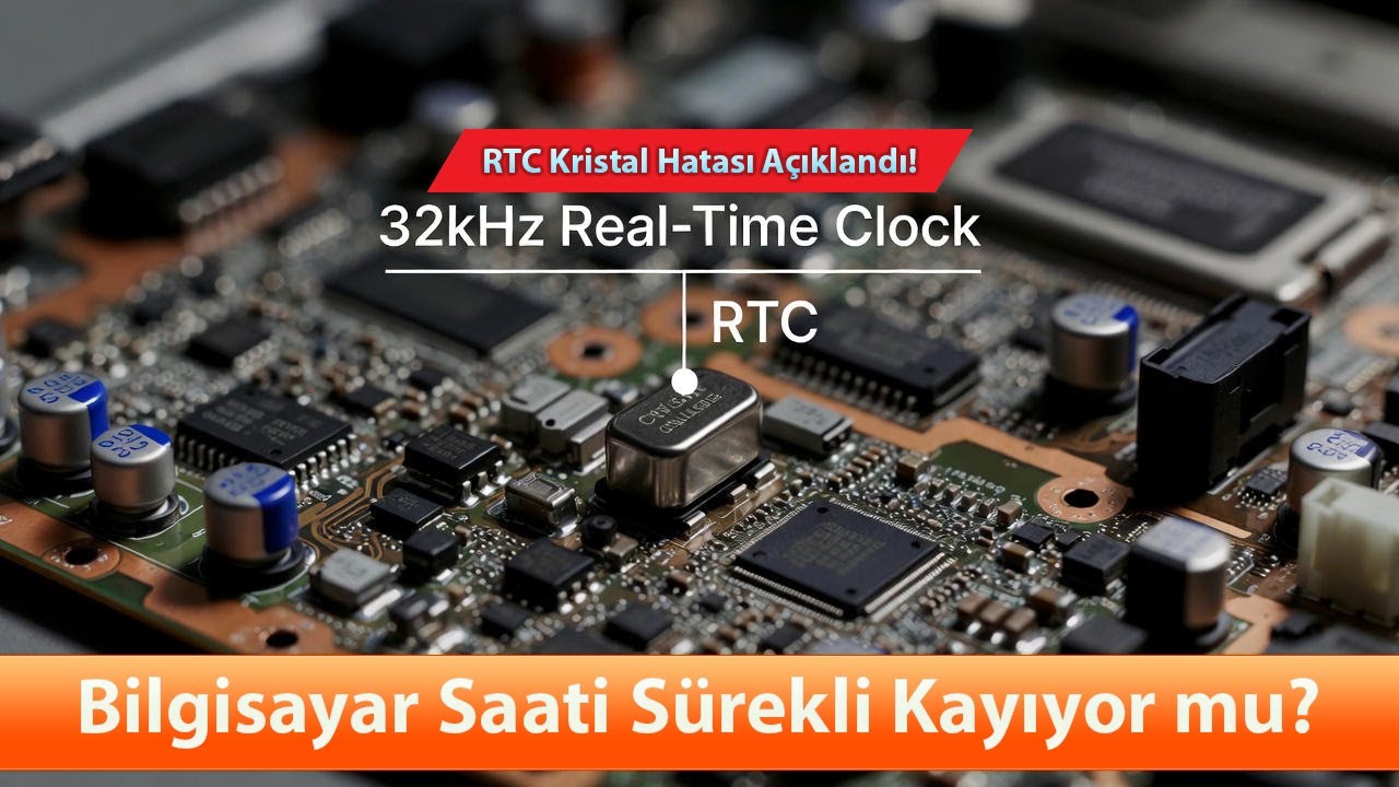 ⏱️ Bilgisayar Saati Sürekli Kayıyor mu? RTC Kristal Hatası Açıklandı!