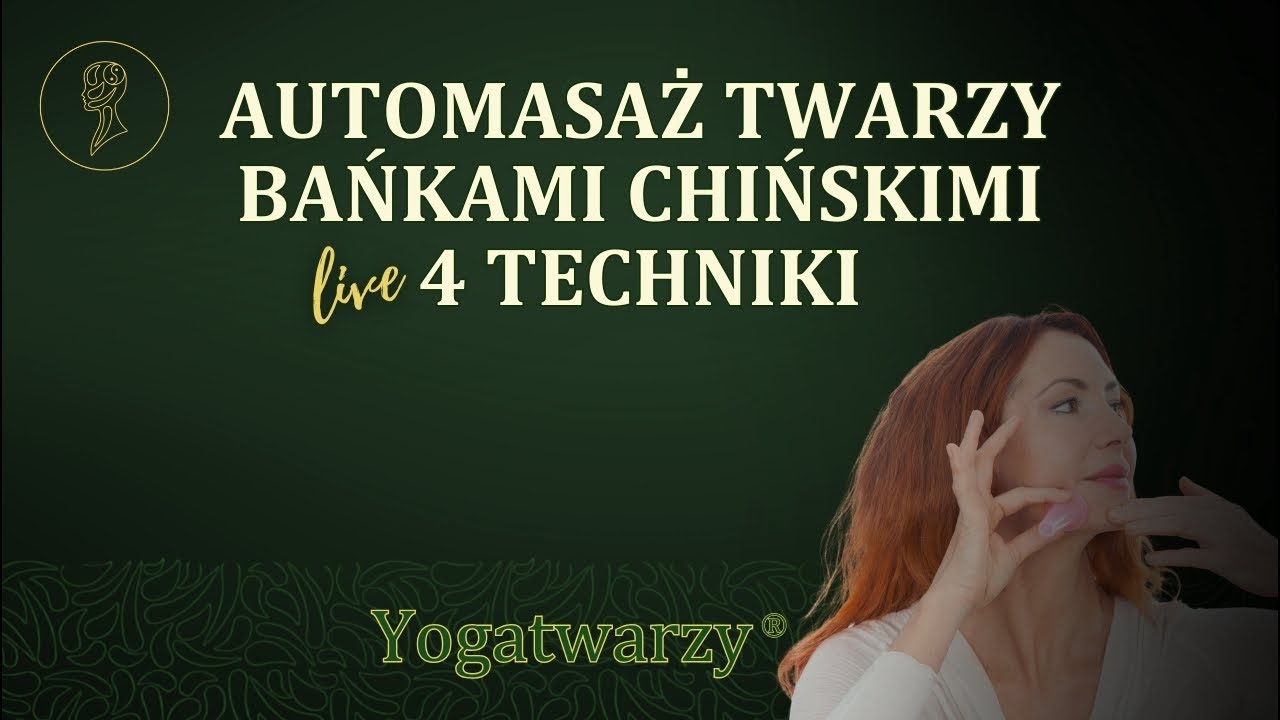 LIVE: Masaż bańkami chińskimi na twarz!  Niezbędnik jogi twarzy:)✨