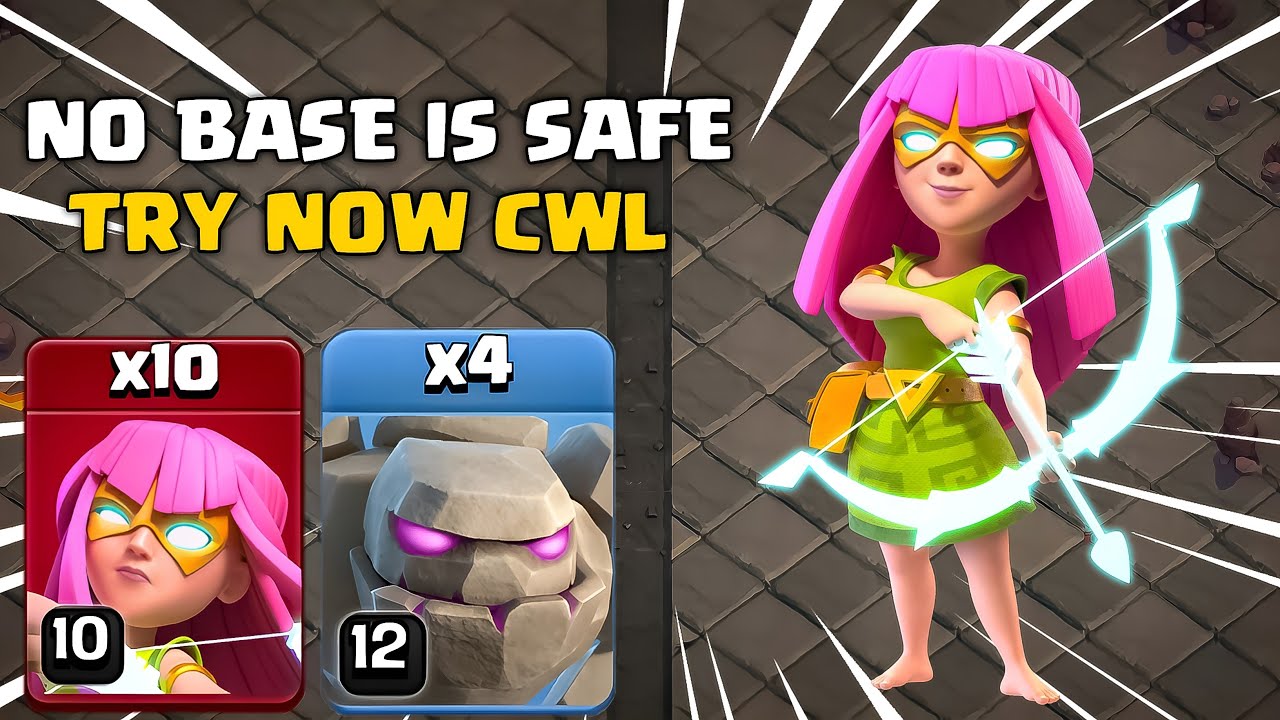 Th15 Golem Super Archer Smash Attack Strategy | Clash of Clans