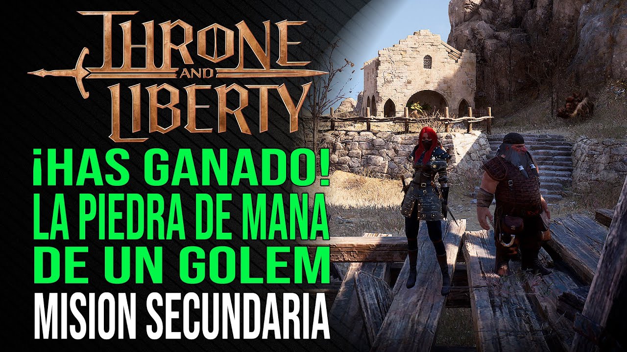 ¡Has ganado! La piedra de maná de un gólem - Misión secundaria - Throne and Liberty
