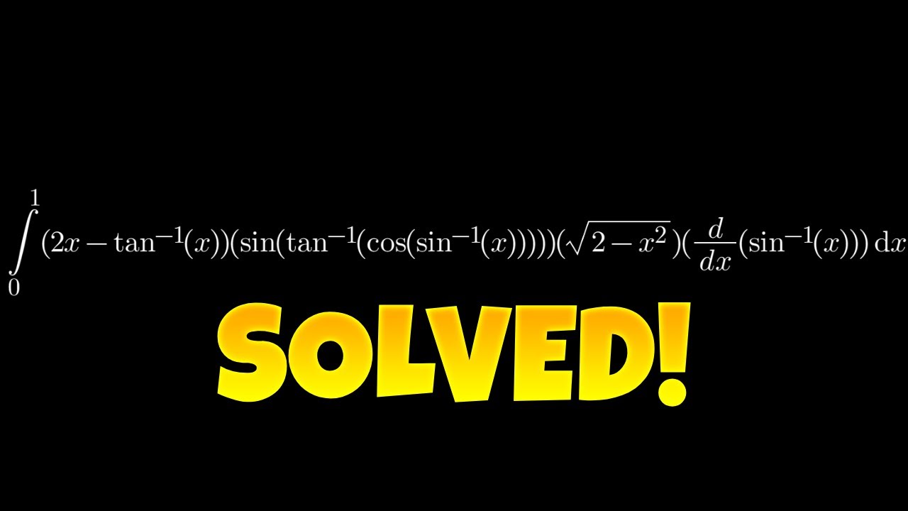 LONGEST integral... or not? - SOLVED!