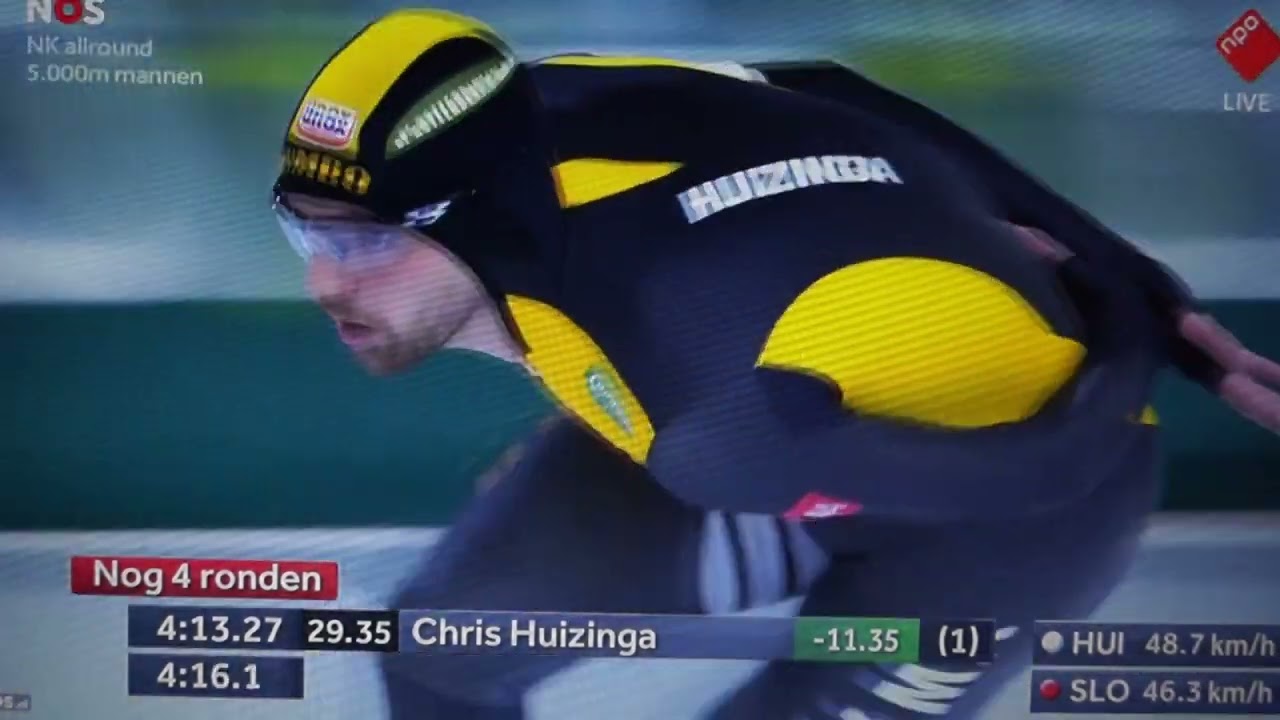 NK allround schaatsen Thialf Heerenveen februari jaar 2024 mannen 5000 meter