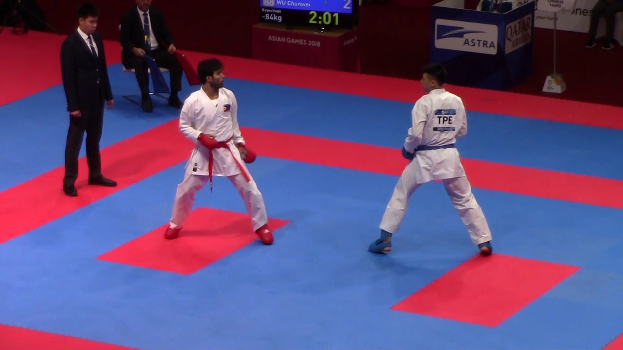 18th Asian Games Men's -84kg Sharief Afif M (Philippines) vs Wu Chun Wei (台湾国)