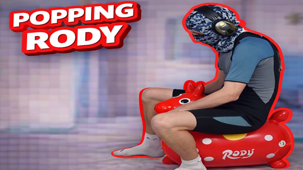 Pop inflatable - Rody ride and overinflate to pop