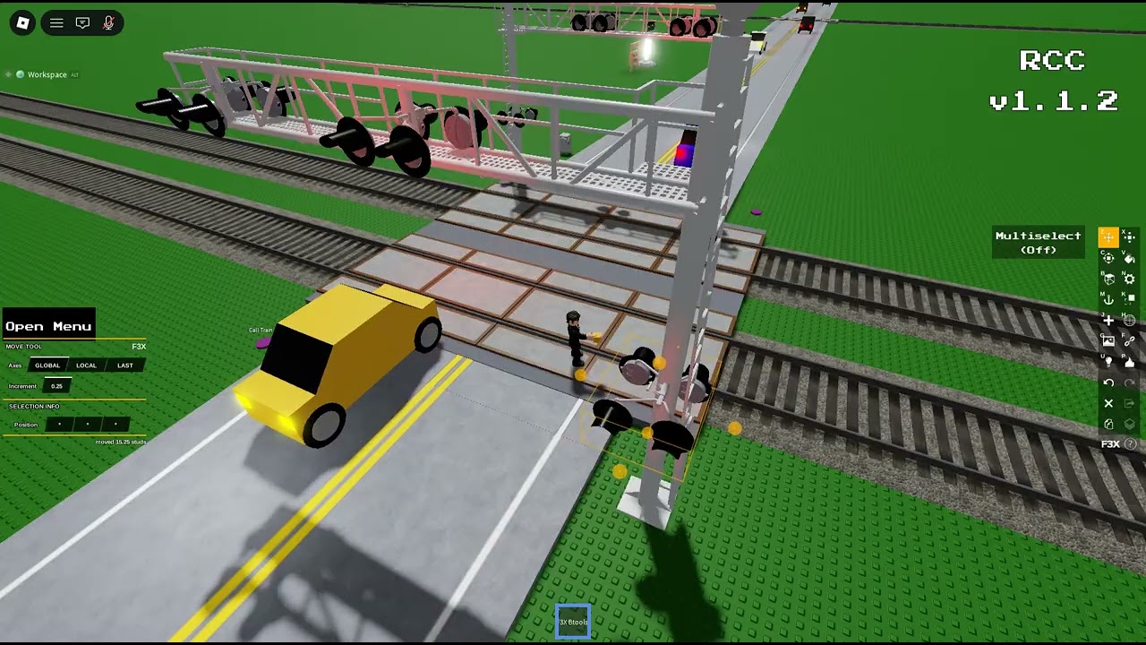 Building a Railroad Crossing with No Gates (100 subscriber video)